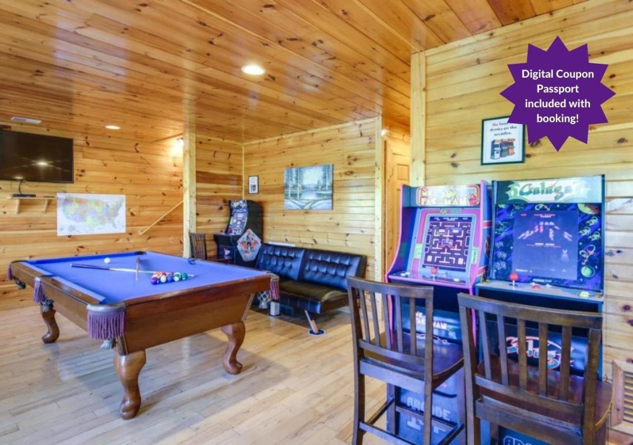 Fabulous Pet-Friendly, Family Cabin With Outdoor Kitchen, Hot Tub, Sauna, Fireplace, Theater Room, Arcade, Pool Table, And Fire Pit Within Minuties Of Dollywood Сев'єрвілл Екстер'єр фото