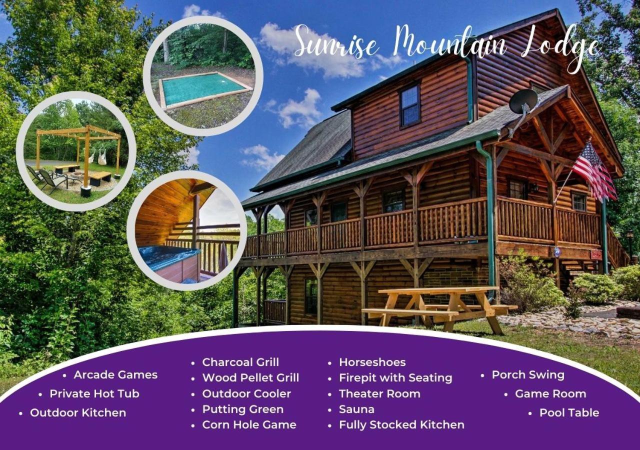 Fabulous Pet-Friendly, Family Cabin With Outdoor Kitchen, Hot Tub, Sauna, Fireplace, Theater Room, Arcade, Pool Table, And Fire Pit Within Minuties Of Dollywood Сев'єрвілл Екстер'єр фото